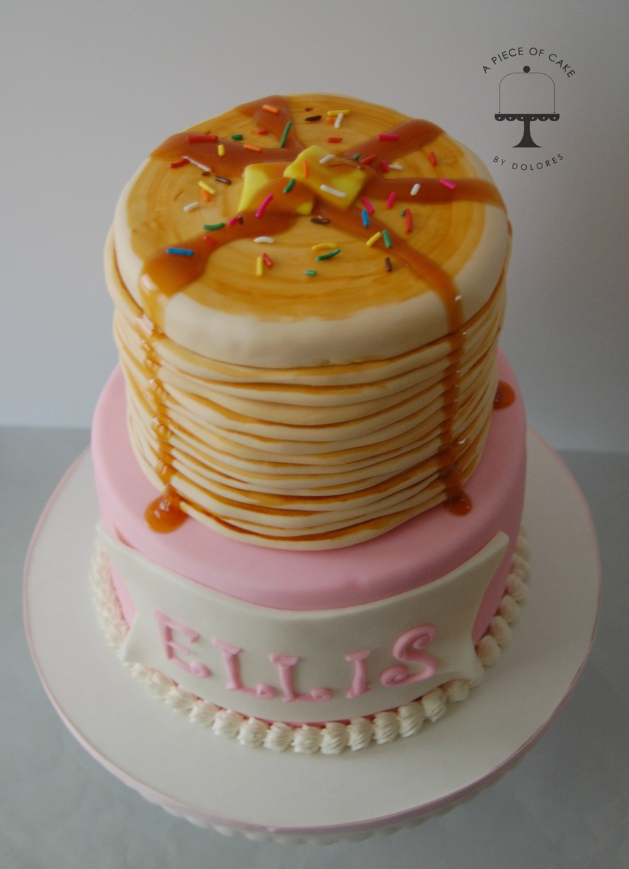 Pancake Birthday Cake
 Stack Pancakes Birthday Cake CakeCentral