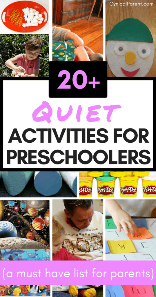Parent Child Activities For Preschoolers
 20 Quiet Activities for Preschoolers a must have list