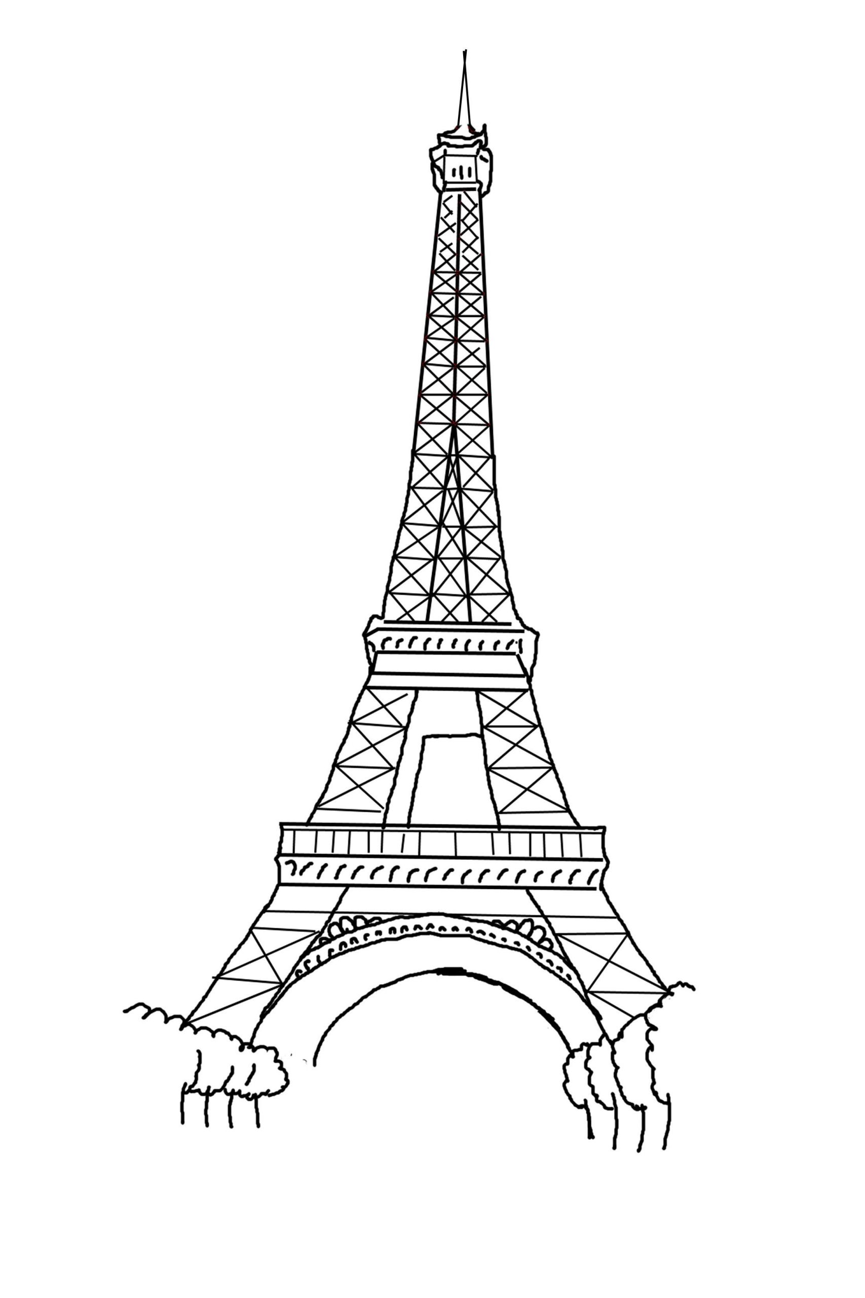 Paris Coloring Pages For Kids
 Torre Eiffel Printable Related Keywords & Suggestions