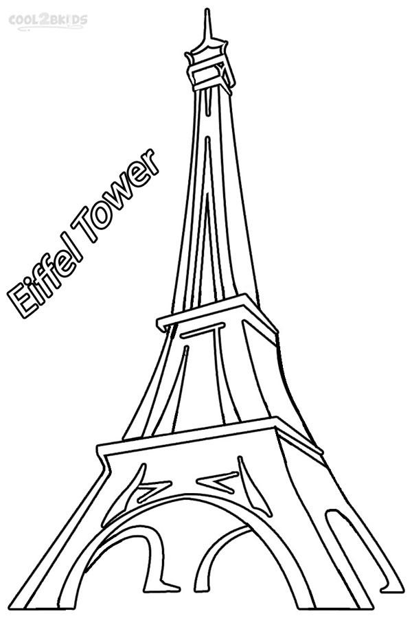 Paris Coloring Pages For Kids
 Paris Eiffel Tower Drawing Easy at GetDrawings