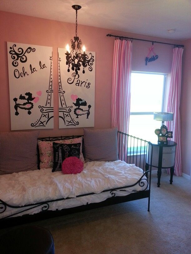 Paris Themed Girl Bedroom
 Girls Paris decorations room Lani