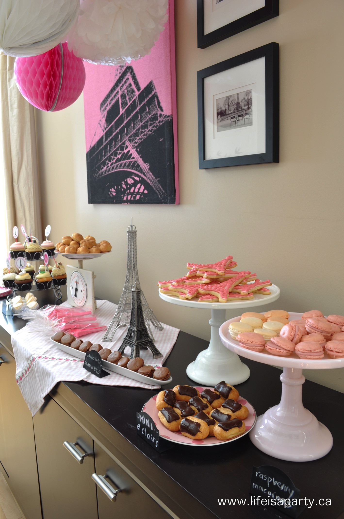 Paris Themed Party Food Ideas
 Paris Birthday Party Part Two The Food Life is a Party