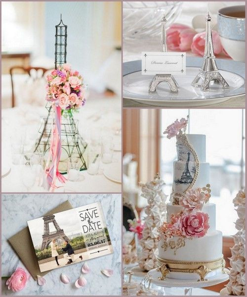 Paris Themed Wedding Decorations
 Paris Themed Wedding Ideas with Eiffel Tower Design from