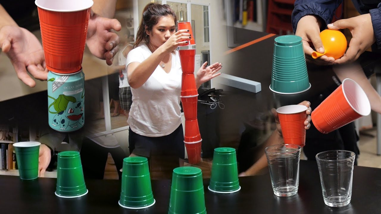 Party Activities For Adults
 8 Fun & Cheap Party Games with Cups Minute to Win It