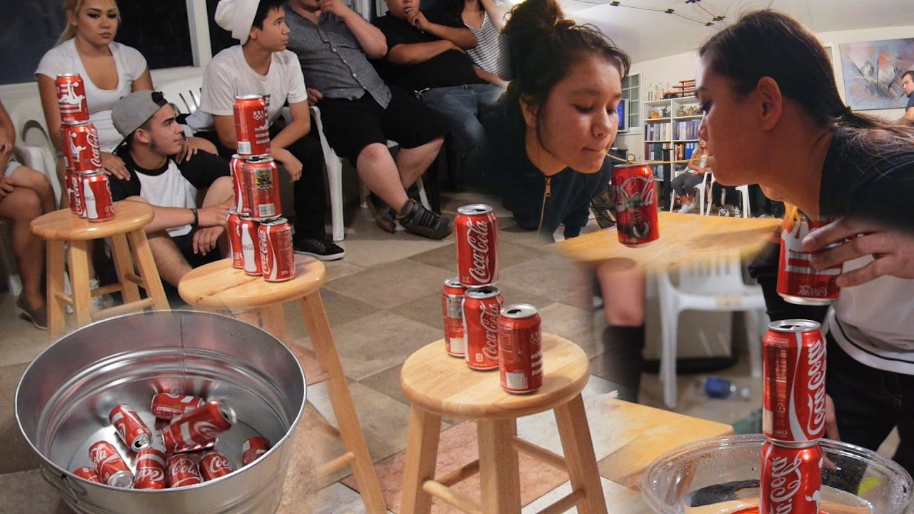 Party Activities For Adults
 5 Fun Party Games With Soda Cans DIY Minute to Win It