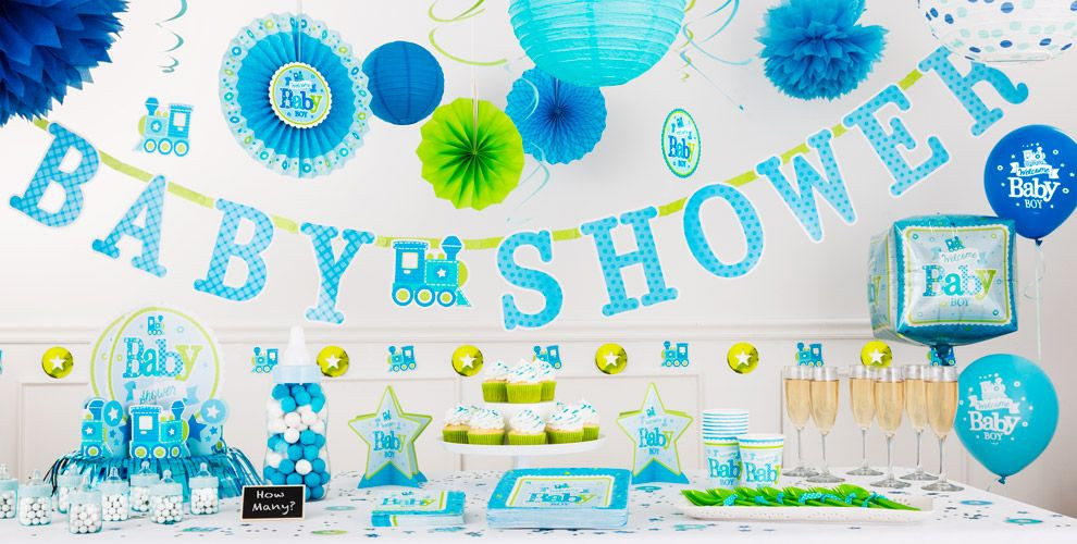 Party City Boy Baby Shower
 Wel e Baby Boy Baby Shower Party Supplies Party City