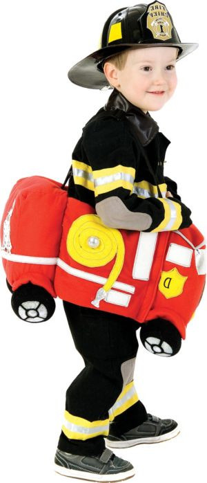 Party City Halloween Costumes For Baby Boy
 Toddler Boys Plush Ride in Firetruck Costume Party City