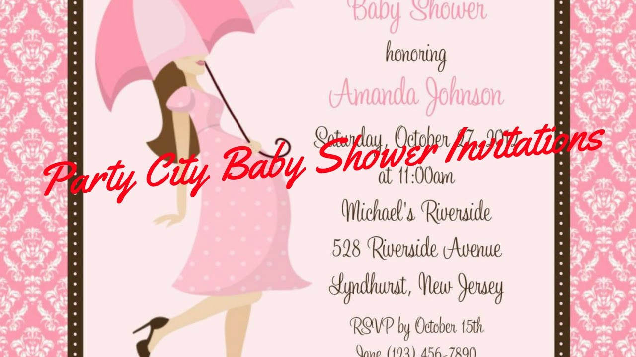 Party City Invitations Baby Shower
 Party City Baby Shower Invitations