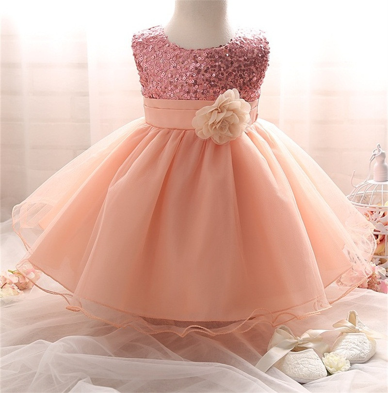 Party Dresses Baby
 Baby Kids Clothing Girl Dress Sequins Pageant Party Flower