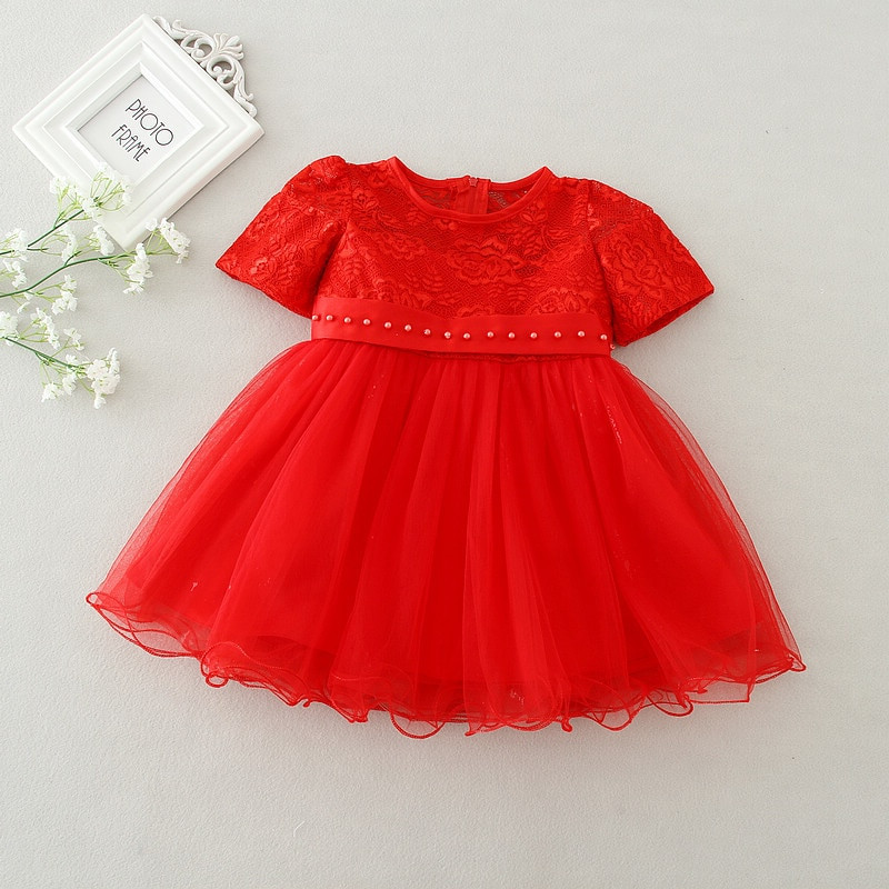 Party Dresses Baby
 2017 Hot Sale Red White Baby Birthday Party Kids Dress