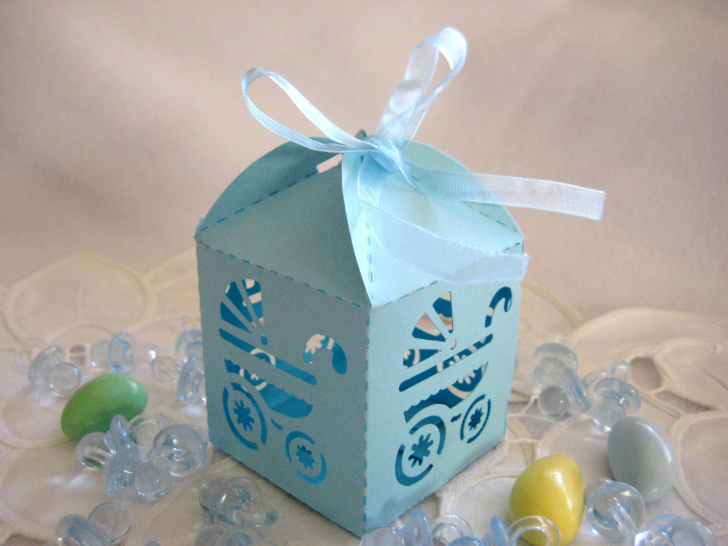 Party Favors For Baby Shower Boy
 Blue Baby Boy Carriage Party Favor Boxes for Baby Boy Baby