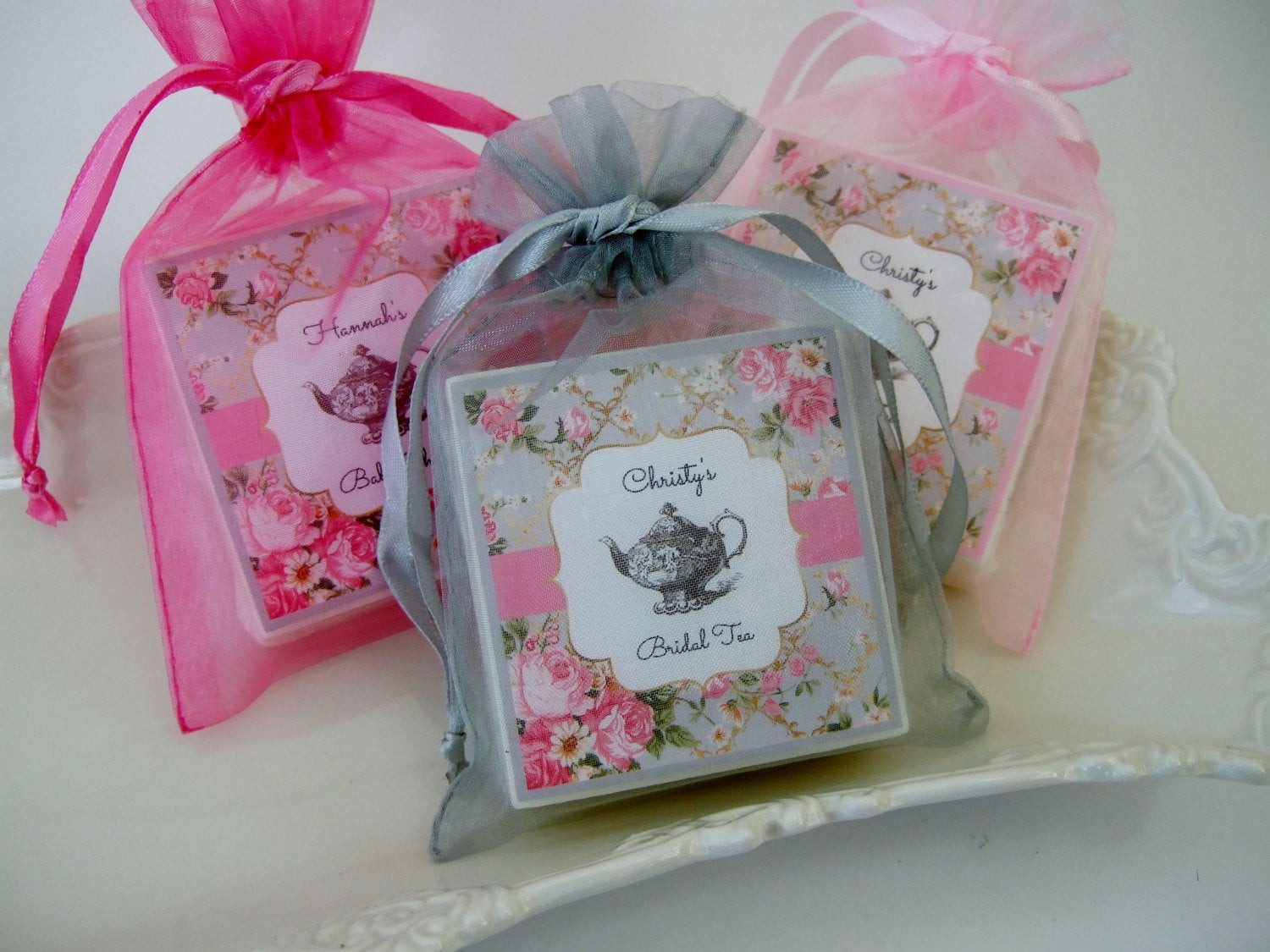 Party Favors For Baby Shower
 Tea Party Bridal Shower Favors Baby shower favors set of