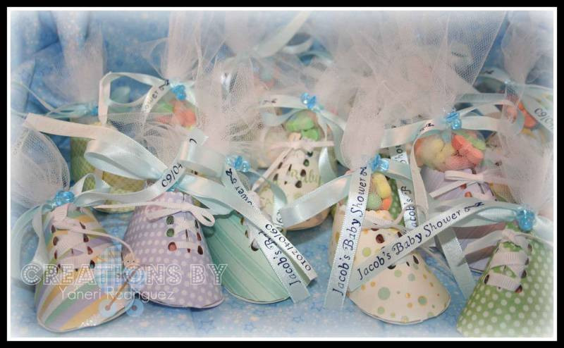 Party Favors For Baby Shower Ideas
 Baby Shower Party Favors Booties by yaneri at