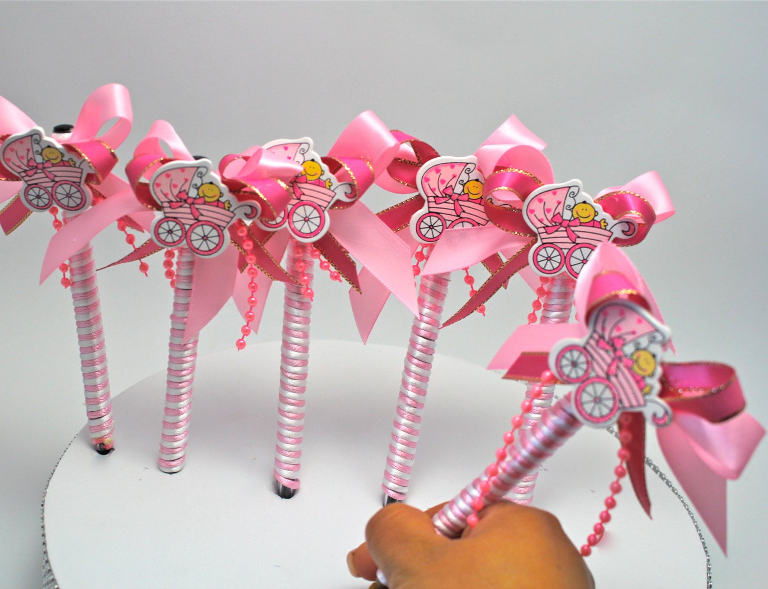 Party Favors For Baby Shower
 Pink Baby Shower Pen Favor Party Favors by FavorsBoutique