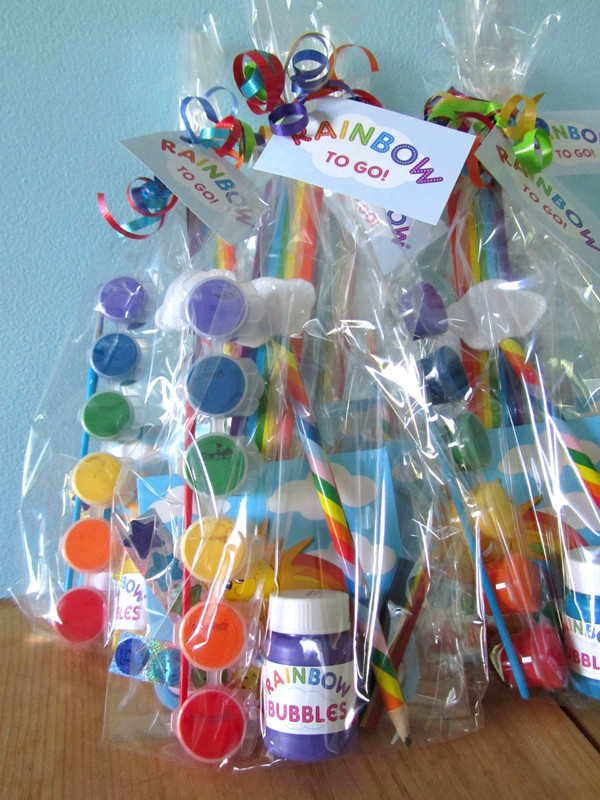 Party Favors Ideas For Kids
 from house to home Rainbow Birthday Party