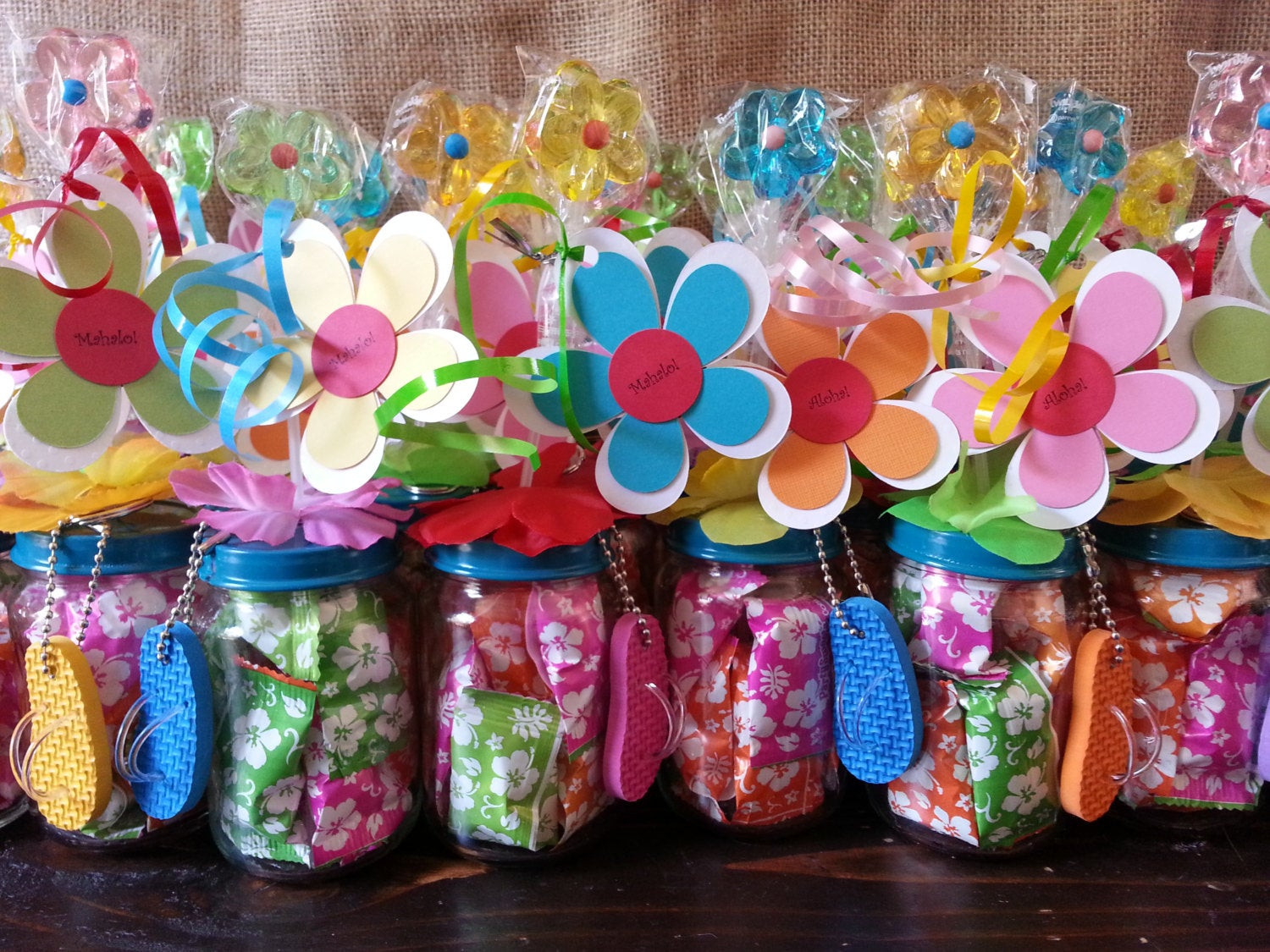 Party Favors Ideas For Kids
 Hawaiian Luau Party Favors Baby food jar party favors