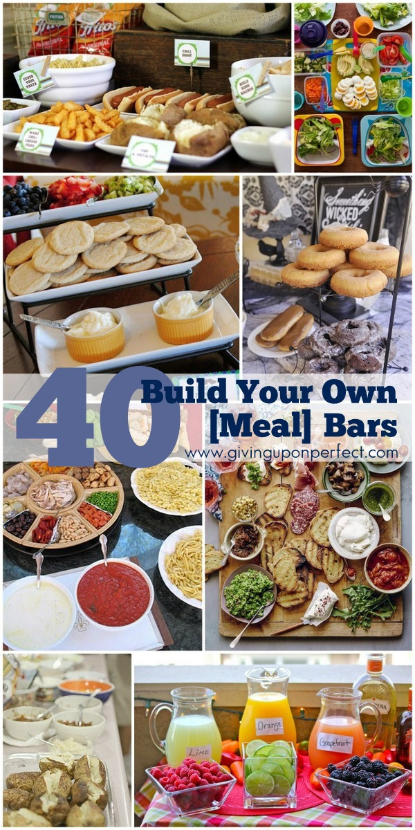 Party Food Bar Ideas
 40 Ideas for Build Your Own Food Bars Mary Carver