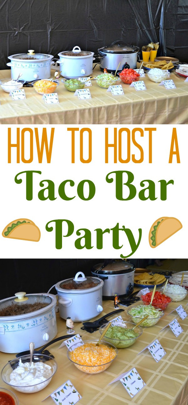 Party Food Bar Ideas
 DIY Taco Bar Party Table Tents Free Printables