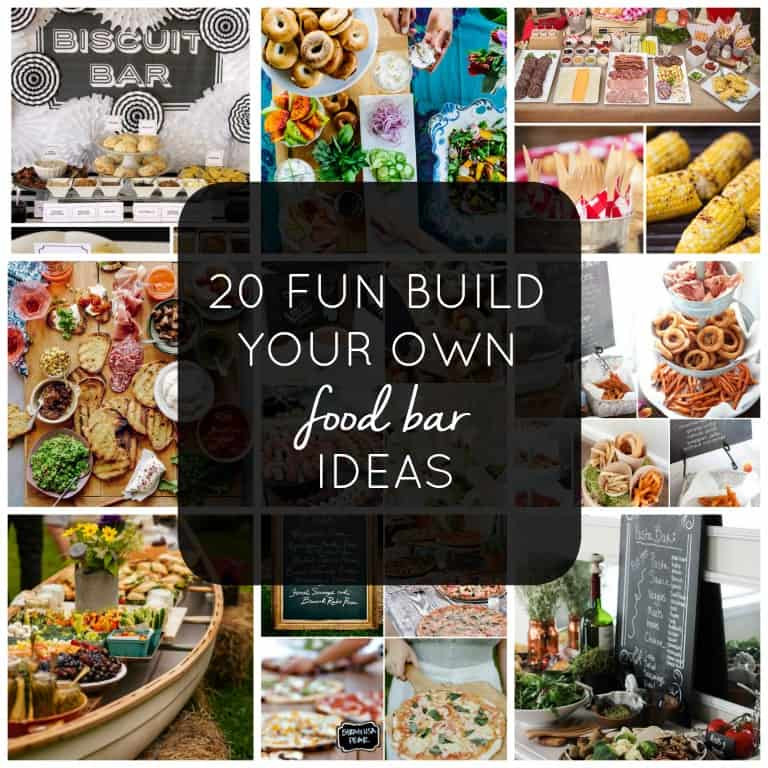 Party Food Bar Ideas
 20 Fun Build Your Own Food Bar Ideas