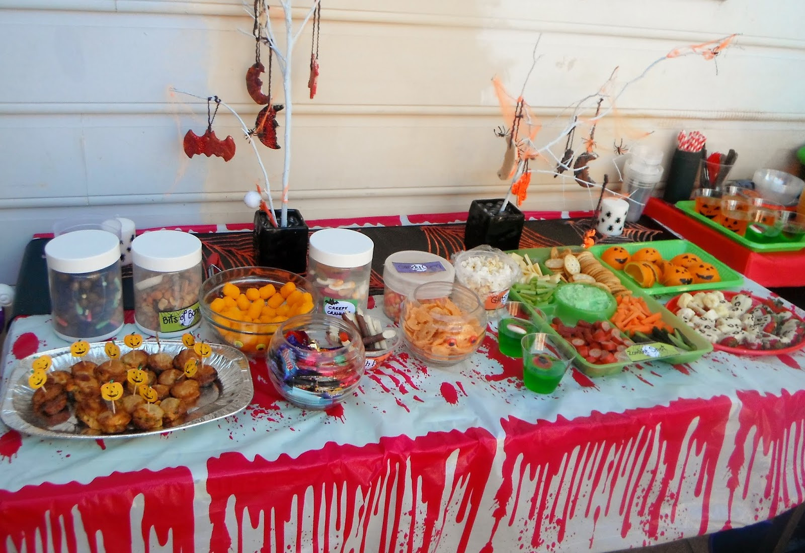 Party Food Table Ideas
 Adventures at home with Mum Halloween Party Food