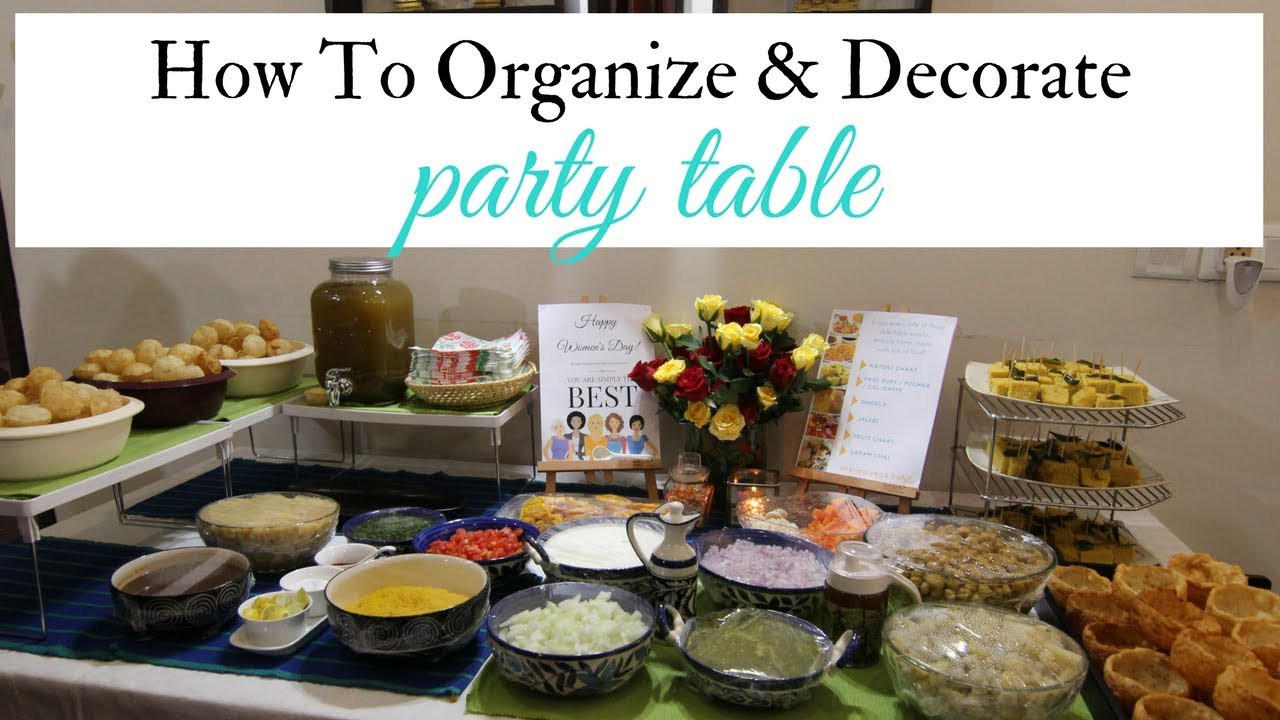 Party Food Table Ideas
 Party Table Ideas How To Organize & Decorate Party Table
