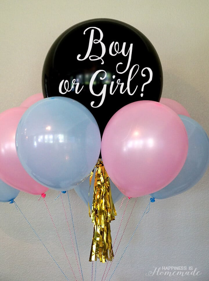 Party Gender Reveal Ideas
 Baby Gender Reveal Party Ideas Happiness is Homemade