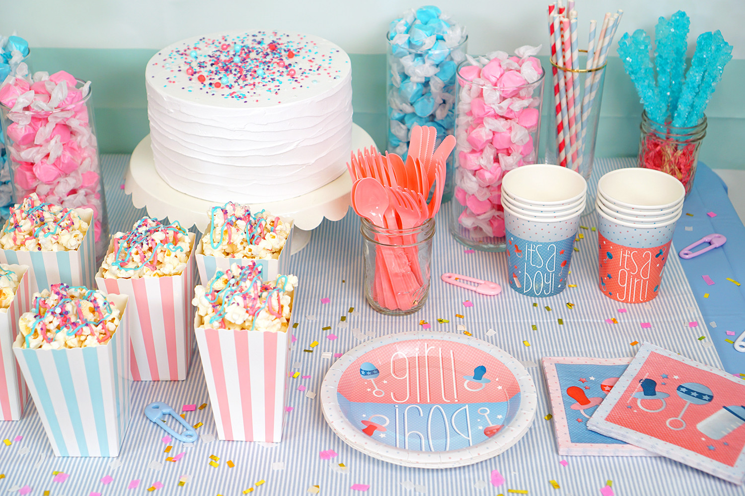 Party Gender Reveal Ideas
 Gender Reveal Party Ideas Happiness is Homemade