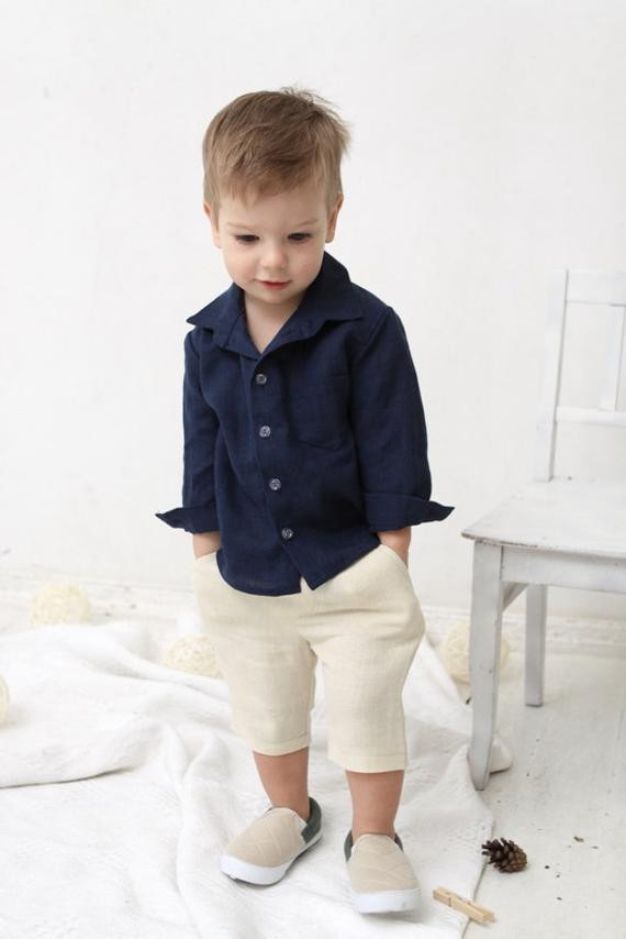 Party Wear For Baby Boy
 Baby Boy dress shirt Wedding party 1st birthday Baptism Long