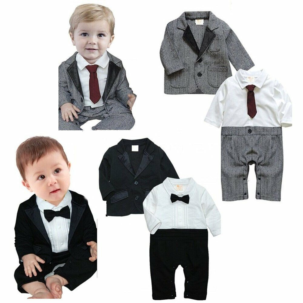 Party Wear For Baby Boy
 Baby Boy Wedding Christening Dressy Party Tuxedo Suit