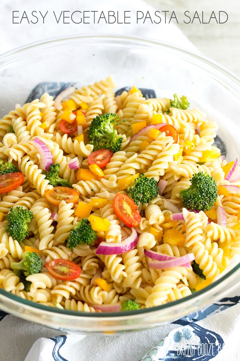 Pasta Salad Recipe Simple
 Easy Ve able Pasta Salad with Italian Dressing
