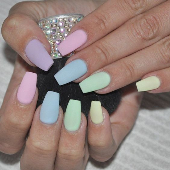 Pastel Colors Nail Designs
 Pastel nails design 2016