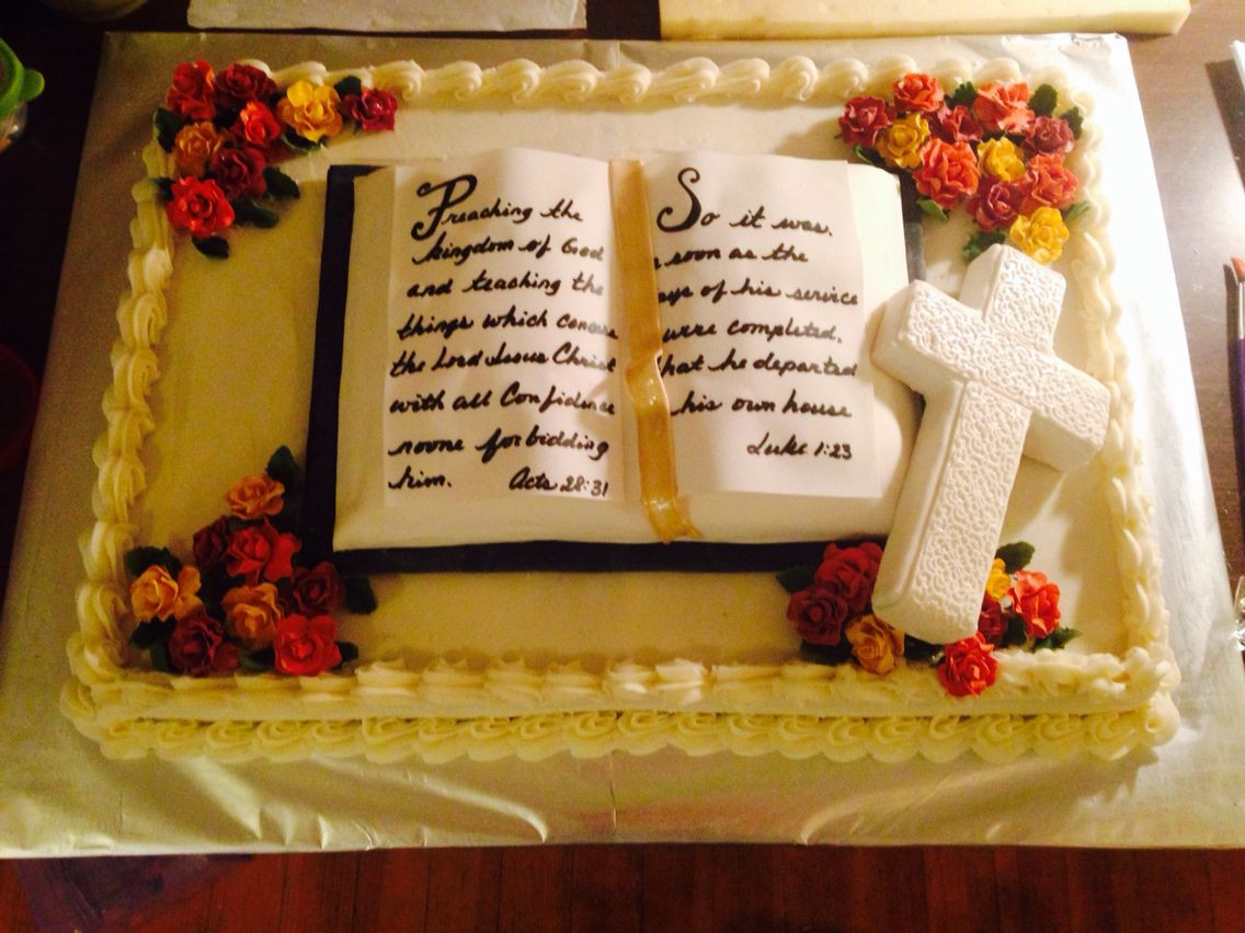 Pastor Retirement Party Ideas
 Pastor retirement cake