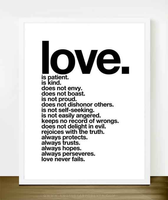 Patient Love Quotes
 Love is Patient Love Is Kind Inspirational Love by theloveshop