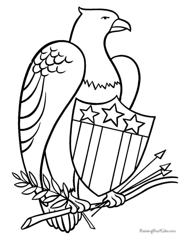 Patriotic Printable Coloring Pages
 1000 images about Eagle Coloring Pages on Pinterest