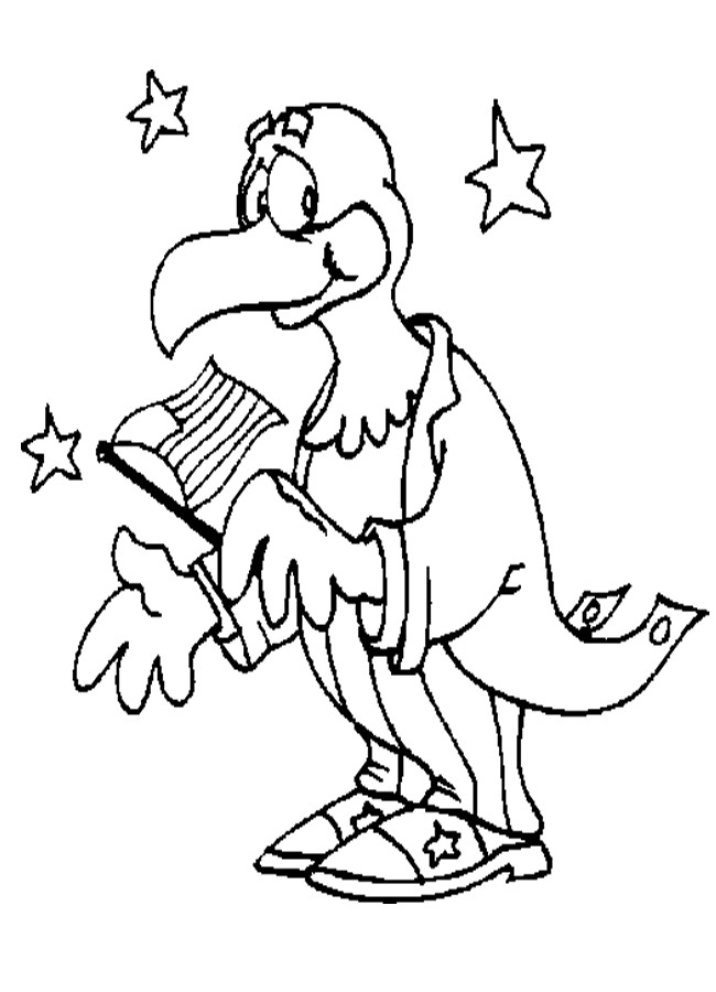Patriotic Printable Coloring Pages
 patriotic eagle printable coloring page for kids