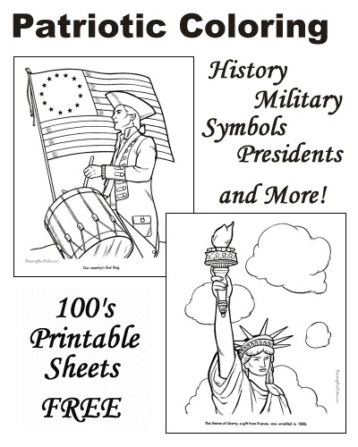Patriotic Printable Coloring Pages
 Patriotic Coloring Pages