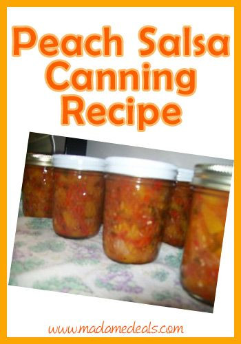 Peach Salsa Canning Recipe
 Pin by Super Healthy Kids on Canning Freezing Preserving