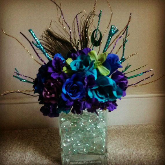 Peacock Wedding Decorations For Sale
 Peacock centerpiece by KreativeCreations11 on Etsy $19 99