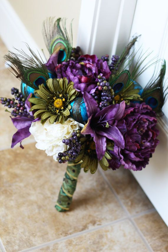 Peacock Wedding Flowers
 17 Best images about Peacock Wedding Theme on Pinterest