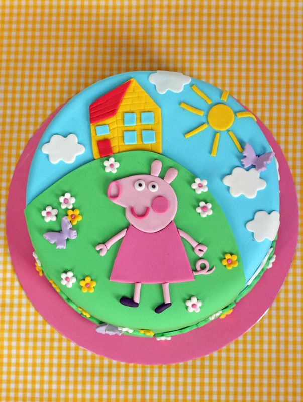 Peppa Pig Birthday Cakes
 butter hearts sugar Peppa Pig Birthday Cake