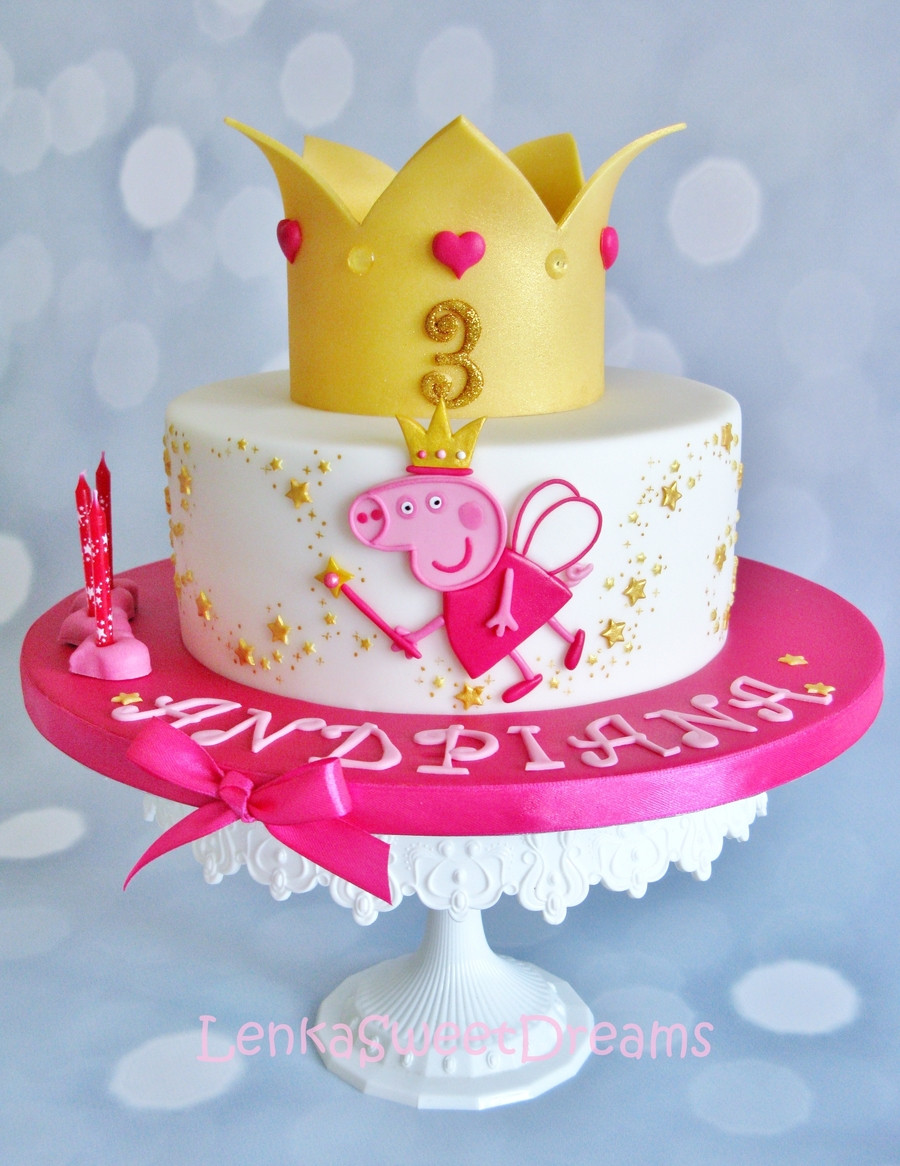 Peppa Pig Birthday Cakes
 Princess Peppa Pig Cake CakeCentral