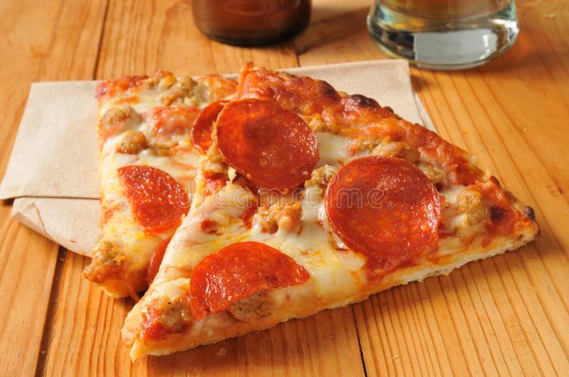 Pepperoni And Sausage Pizza
 Pepperoni And Sausage Pizza Stock s Image