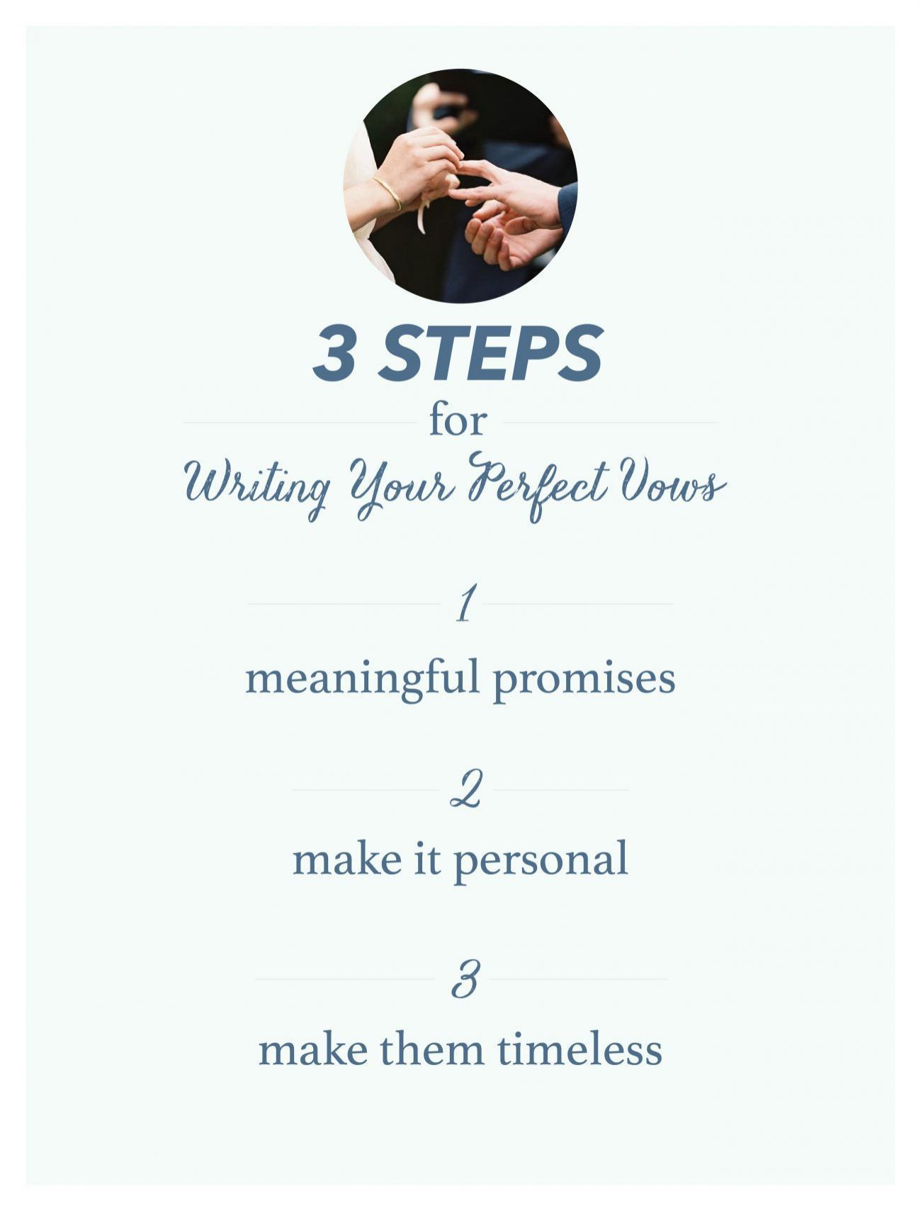 Perfect Wedding Vows
 A Guide to Writing Your Perfect Wedding Vows ce Wed