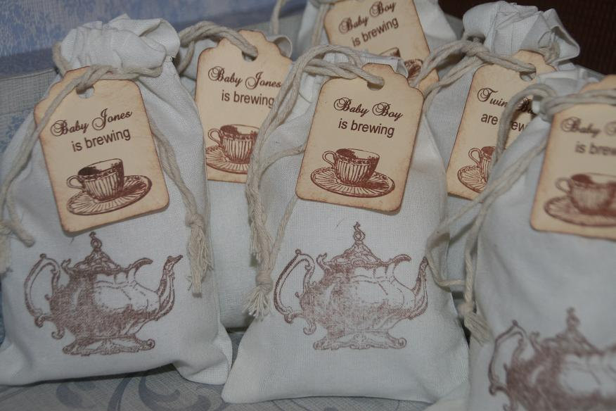 Personalized Baby Shower Party Favor
 Baby Shower Tea Party Favor Bags 15 Personalized Tea Party