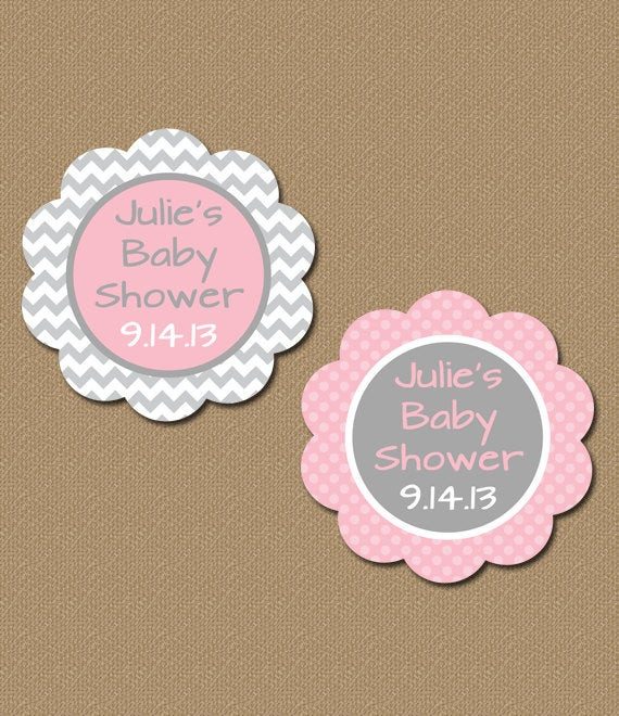 Personalized Baby Shower Party Favor
 Personalized Baby Shower Party Favor Tags Printable Pink