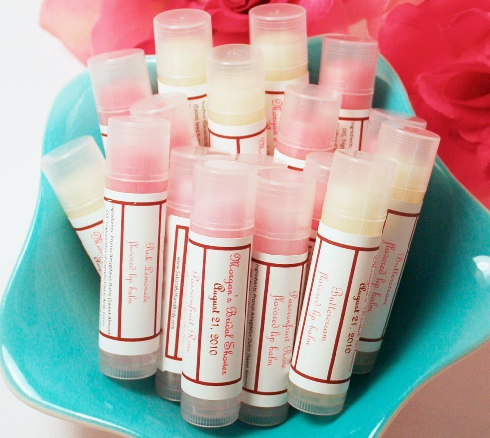 Personalized Baby Shower Party Favor
 SALE 20 Baby Shower Favor Lip Balm Party Favor Bridal