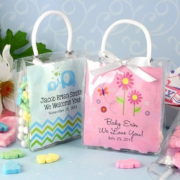 Personalized Baby Shower Party Favor
 Baby Shower Mini Gift Totes for Baby Shower Favors & Gift