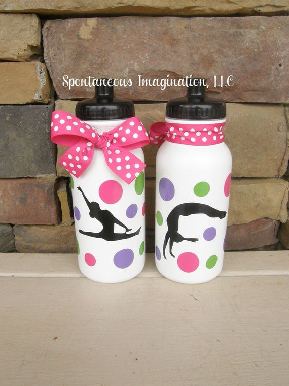 Personalized Birthday Decorations
 SALE Personalized Gymnastics Party Favors by