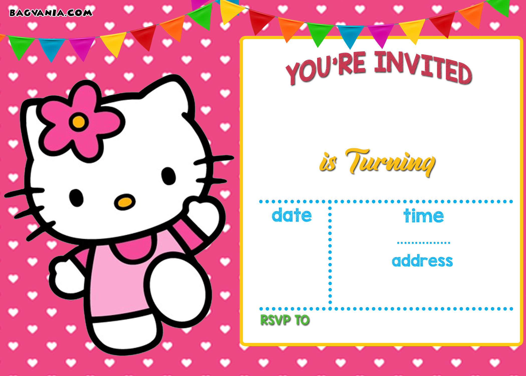 Personalized Hello Kitty Birthday Invitations
 Personalized Hello Kitty Birthday Invitations