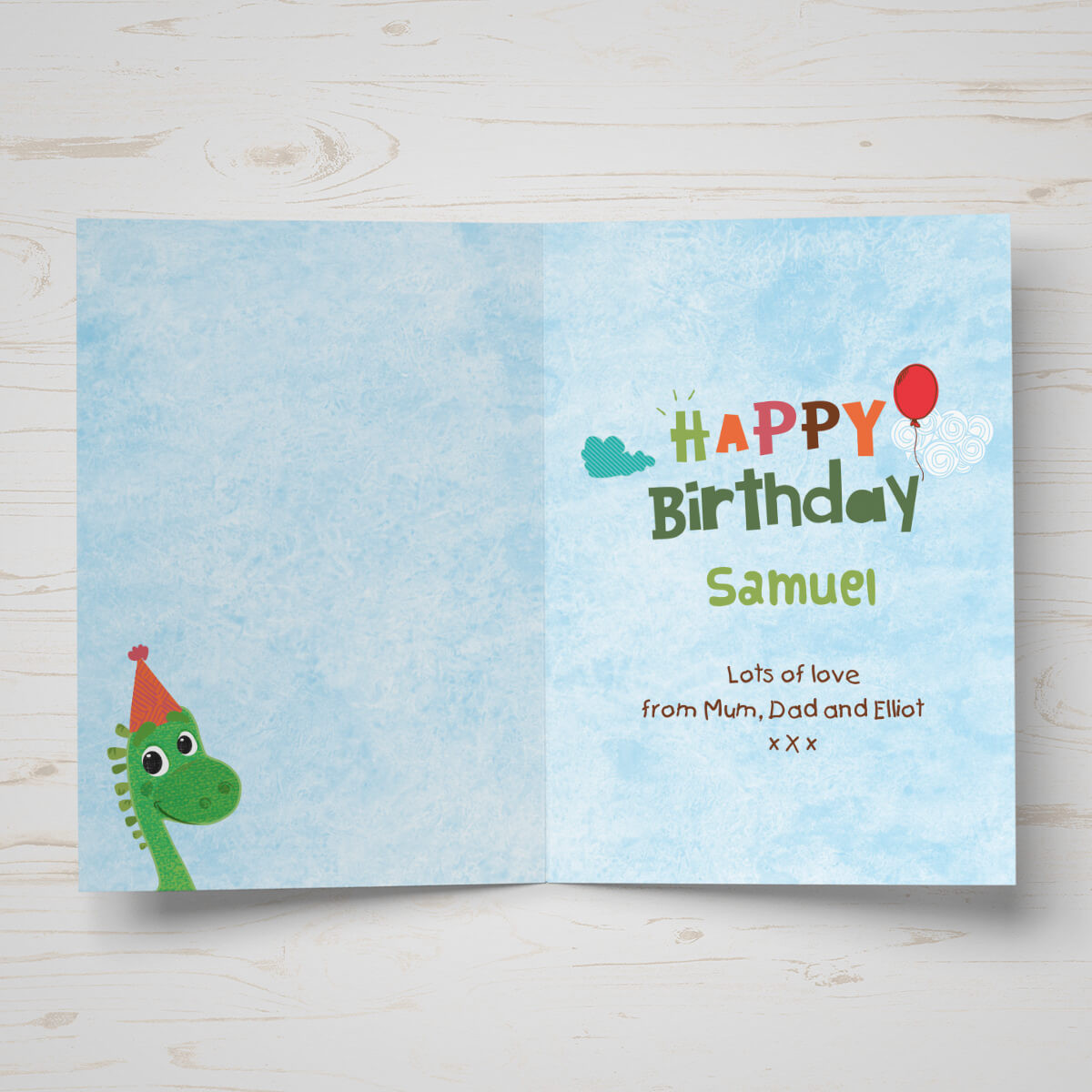 Photo Birthday Cards
 Personalised Roarsome Dinosaur Birthday Card Giftpup